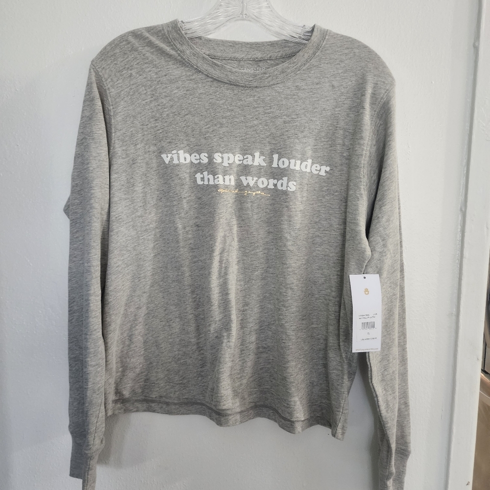 Spiritual Gangster Gray Long Sleeve Tee